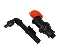 Gadpiparty Valve Plastique Rapide Anti-vol pour Irrigation Jardin avec Clé Corps Tige Coude Connecteur pour Arrosage Sécurisé et Usage Polyvalent