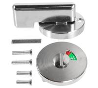 Gadpiparty Verrou de porte de salle de bain avec indicateur rouge et vert en métal pour toilettes publiques sans clé, convient pour les restaurants, les bureaux et les centres commerciaux