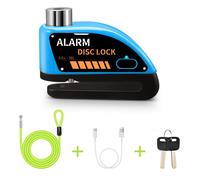 Gadpow-Serrure De Moto Aste,120db,Alarme,Serrures De Frein À Disque,Sécurité Antivol,Roue,Serrure À Disque,Étanche Avec Câble De 1.8m - Type Blue Alarm Cable