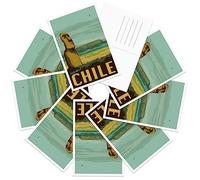 gaeaverse Lot de 9 cartes postales vintage de l'île de Pâques au Chili - Cartes postales vintage - Cartes de vœux pour le monde des affaires, les voyages, les paysages