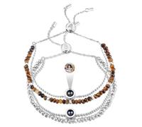 Gaehsmide Bracelets assortis personnalisés pour couples - Cadeaux pour couples - Initiale personnalisée - Bracelets d'amitié - Cadeaux d'anniversaire, de Noël, de Saint-Valentin pour lui et elle, One