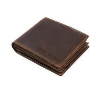 Gaehsmide Portefeuille personnalisé avec blocage RFID pour homme - Portefeuille en cuir à deux volets avec photo pour papa, mari, cadeau d'anniversaire, de Noël, de Saint-Valentin, RFID-Marron foncé 2