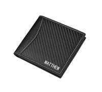 Gaehsmide Portefeuille personnalisé avec blocage RFID pour homme - Portefeuille en cuir à deux volets avec photo pour papa, mari, cadeau d'anniversaire, de Noël, de Saint-Valentin, RFID-Noir 4