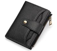GAEKEAO Petit Portefeuille Femme Blocage RFID, Porte Monnaie Femme Court Portefeuilles avec Fentes pour Cartes Multiples et Fermeture à Glissière, Idee Cadeau Femmes