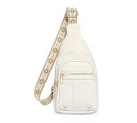 GAEKEAO Petit Sacoche Sac a main Sac Bandoulière Homme Femme, Pochette Telephone Portable PU Cuir Sac de Poitrine Étanche Sac à Dos Banane avec bandoulière réglable