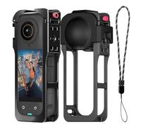 Gaekol Coque de protection en métal pour accessoires Insta360 X5 - Cadre utilitaire multifonction avec construction robuste en aluminium, sécurité à dégagement rapide et nombreux montages d'extension