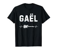 Gaël Guitare Battement De Coeur Musique Guitariste T-Shirt Graphique avec Valeur