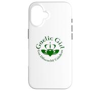 Gaelic Girl GRA, Dilseacht, Cairdeas Claddagh Roundel Coque pour iPhone 16