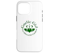 Gaelic Girl GRA, Dilseacht, Cairdeas Claddagh Roundel Coque pour iPhone 16 Pro Max