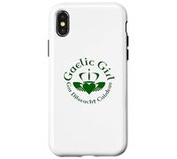 Gaelic Girl GRA, Dilseacht, Cairdeas Claddagh Roundel Coque pour iPhone X/XS