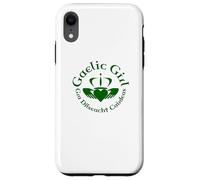 Gaelic Girl GRA, Dilseacht, Cairdeas Claddagh Roundel Coque pour iPhone XR
