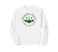 Gaelic Girl GRA, Dilseacht, Cairdeas Claddagh Roundel Sweatshirt