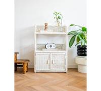 Gaëlle, l'étagère en rotin blanc n°851