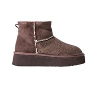 Gaëlle Paris - Bottes Eskimo en Fourrure avec Strass - Femme - Chaussures - Brun - Taille: 36 EU