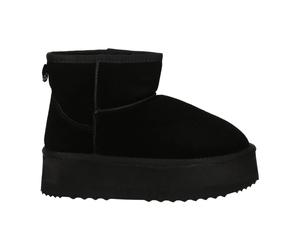 Gaëlle Paris - Bottine en fourrure à plateforme - Femme - Chaussures - Noir - Taille: 37 EU
