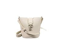 Gaëlle Sac à bandoulière en cuir synthétique avec boucle décorative, blanc crème, design élégant