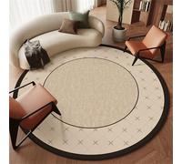 GAENZA Grand Tapis Rond Vintage, Tapis Antidérapant pour Salon Ou Chambre À Coucher, Tapis Ethnique Qui Ne Perd Pas Ses Poils, pour Salon, Canapé, Chambre À Coucher, Bureau Ou Cuisine,B,100cm