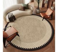 GAENZA Grand Tapis Rond Vintage, Tapis Antidérapant pour Salon Ou Chambre À Coucher, Tapis Ethnique Qui Ne Perd Pas Ses Poils, pour Salon, Canapé, Chambre À Coucher, Bureau Ou Cuisine,A,140cm