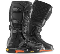 Gaerne Fastback Supermoto Bottes de moto, noir-orange, taille 46 pour homme