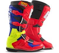 Gaerne GX-1 Goodyear Bottes de motocross, Rouge/Néon jaune, Taille 45