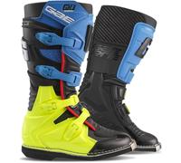 Gaerne GX-J Bottes Motocross pour enfants, noir-bleu-jaune, taille 33 pour des gamins