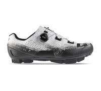 Gaerne Lampo Chaussures VTT légères avec Semelle Haute adhérence, Tige Durable et Design prêt pour Les sentiers XC/Trail - Blanc et Noir - Taille 47
