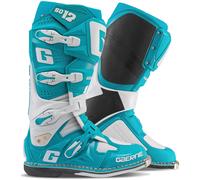 Gaerne SG-12 Bottes de motocross, blanc-turquoise, taille 48 pour homme