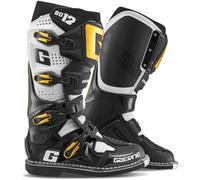 Gaerne SG-12 Bottes de motocross, Noir/Blanc/Or, Taille 42
