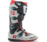 Gaerne SG12 Bottes de motocross, Noir/Gris/Rouge, Taille 47