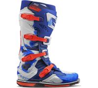 Gaerne SG22 Bottes de motocross, bleu/blanc/rouge, Taille 45