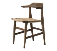 Gärsnäs Fauteuil Hedda Cordon papier noir Chêne-nature