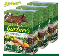 Gärtner’s 3 x 4,5 kg Engrais Bio Granulé Fumier De Bœuf Longue Durée