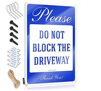 gaeruite Panneau en métal avec inscription « Little Man Cave » pour chambre d'enfant, « Please Do Not Block The Driveway Thank You » (dimensions : 30 x 40 cm)