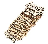 GAESHOW 60 Pièces Joyeux Anniversaire Lettrage en Bois, Signe en Bois Joyeux Anniversaire, Happy Birthday Decoration Gateau pour Fête D'anniversaire Décorations de Cake