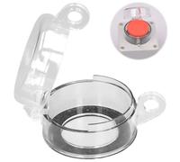 GAESHOW Protecteur D'interrupteur à Bouton 30mm, Protecteur De Bouton | Bouton Couvertures Cuisson Four Protection, Couvercle de Sécurité Rond Anti-Poussière Transparent BS-02