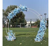 GaesSurdy Double pôle pour mariage Arches de roses et fleurs avec base 3,2 m x 2,8 m (l x H x H) / 2,4 m x 2,0 m