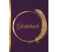 Gästebuch: Lila and Gold, Parme | Hardcover | ideal für Hochzeiten, Geburtstage, Taufen, Kommunionen, Ferienhäuser, Bed & Breakfast, Ferienhäuser, ... Vernissagen - Gebundenes Buch | 100 Seiten