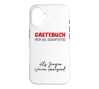 Gästebuch Mein 60. Geburtstag Livre d'or Signature Coque pour iPhone 16