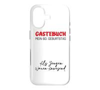 Gästebuch Mein 60. Geburtstag Livre d'or Signature Coque pour iPhone 17