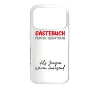 Gästebuch Mein 60. Geburtstag Livre d'or Signature Coque pour iPhone 17 Pro