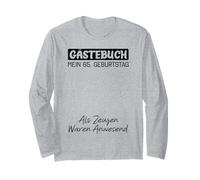 Gästebuch Mein 65. Geburtstag Livre d'or Signature Manche Longue