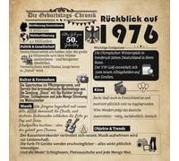 Gästebuch zum 50. Geburtstag - Rückblick auf 1976 | Die Geburtstags-Gazette | Jubiläumsedition: Vintage-Zeitungsdesign - 120 leere Seiten für Wünsche, Fotos & Erinnerungen - Format 21×21 cm