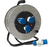 gaestopas Golia Metal CEE - Support + Tambour 3 prise Disque 205 mm 2 pôles + terre 16 A IP44