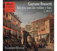 Gaetano Brunetti (1744-1798): Seis trios para dos violines y bajo, L. 109-114