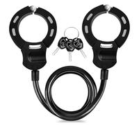 Gaethra Antivol Trotinette Electrique, 1.2m Antivol Velo, Câble Antivol à Clef avec Menotte, Cadenas Trottinette Électrique pour Poussettes, Trottinettes, Vélos