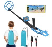Gaethra Détecteur de Métaux Enfants, Détecteur de Haute Précision Métaux avec Écran LCD, Poignée Réglable, Bobine de Recherche, Très Léger pour Enfants, Exploration en Plein Air