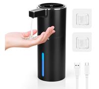 Gaethra Distributeur Savon Automatique, 420ml Distributeur Savon Mural, Distributeur Liquide Vaisselle avec Capteur Infrarouge, Rechargeable par USB, Adapté à la Cuisine, Salle de Bain