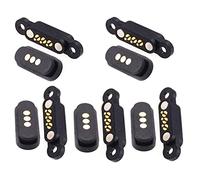 Gaetooely 5 Paires à Ressort MagnéTique Pogo Pin Le Connecteur 3 Positions Aimants Pas 2,3 Mm à Travers Les Trous Mâle Femelle Sonde