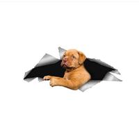 GAETOYEN Autocollant De Voiture Chien 21Cm（8.6 inches） Personnalité Autocollant De Voiture Dogue De Bordeaux Chien D Pet Vinyle Étanche Fenêtre De Voiture Qualité Accessoires Décoratif PVC(def1m9823)