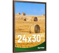 Gaevuian Cadre 61 x 76,2 cm, motif bois de ferme vieilli, 61 x 76,2 cm, horizontal et vertical, plexiglas, décoration murale, noyer